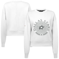 NHL Dallas Stars Levelwear Women's Slate & Snow Sponge Tri-Blend Sweatshirt - White