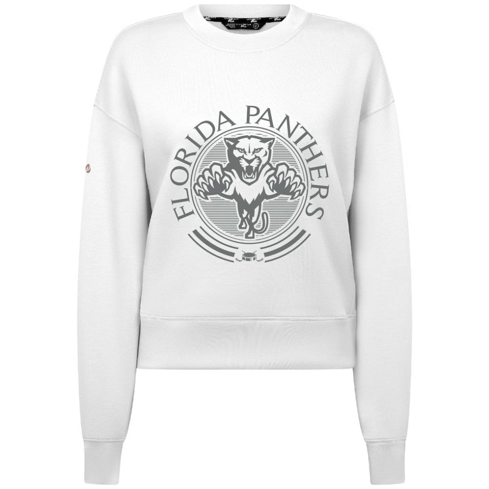 NHL Florida Panthers Levelwear Women's Slate & Snow Sponge Tri-Blend Sweatshirt - White