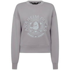 NHL Anaheim Ducks Levelwear Women's Slate & Snow Sponge Tri-Blend Sweatshirt - Gray