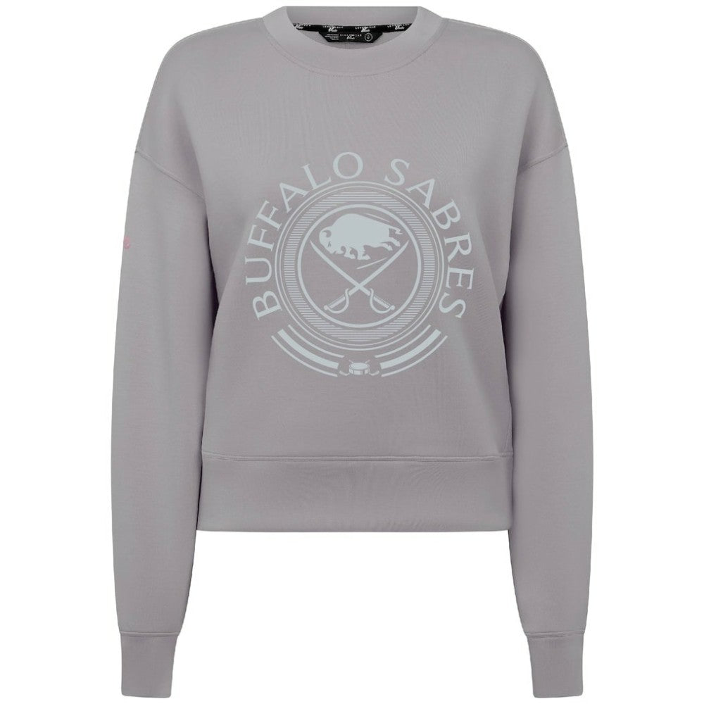 NHL Buffalo Sabres Levelwear Women's Slate & Snow Sponge Tri-Blend Sweatshirt - Gray