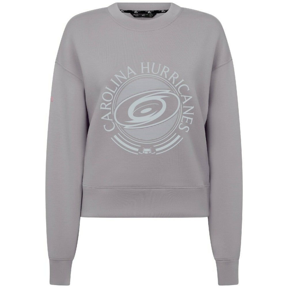 NHL Carolina Hurricanes Levelwear Women's Slate & Snow Sponge Tri-Blend Sweatshirt - Gray