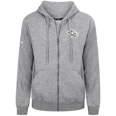 NHL Utah Mammoth Levelwear Podium Chenille Logo Full-Zip Hoodie - Gray