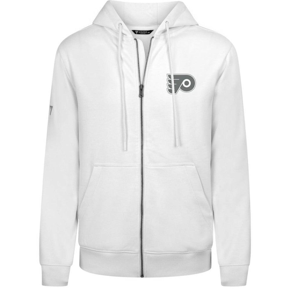 NHL Philadelphia Flyers Levelwear Podium Chenille Logo Full-Zip Hoodie - White