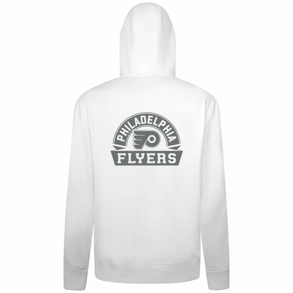 NHL Philadelphia Flyers Levelwear Podium Chenille Logo Full-Zip Hoodie - White