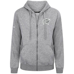 NHL Columbus Blue Jackets Levelwear Podium Chenille Logo Full-Zip Hoodie - Gray