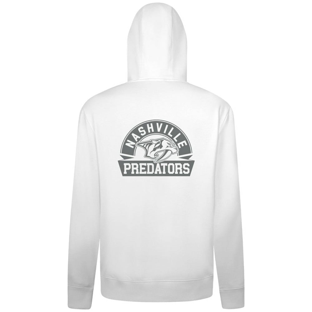 NHL Nashville Predators Levelwear Podium Chenille Logo Full-Zip Hoodie - White