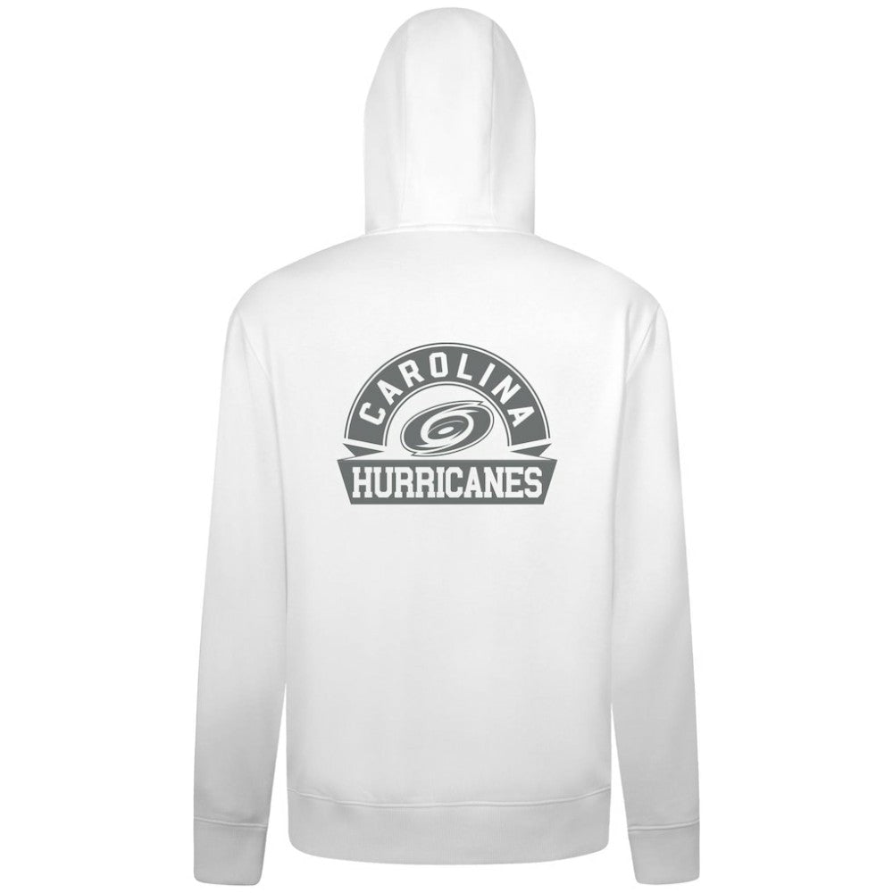 NHL Carolina Hurricanes Levelwear Podium Chenille Logo Full-Zip Hoodie - White