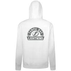 NHL Tampa Bay Lightning Levelwear Podium Chenille Logo Full-Zip Hoodie - White