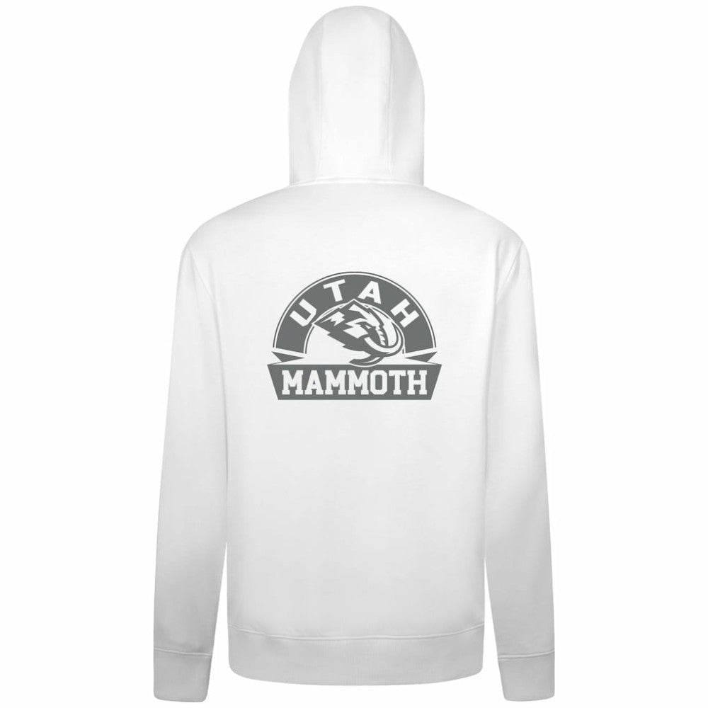 NHL Utah Mammoth Levelwear Podium Chenille Logo Full-Zip Hoodie - White