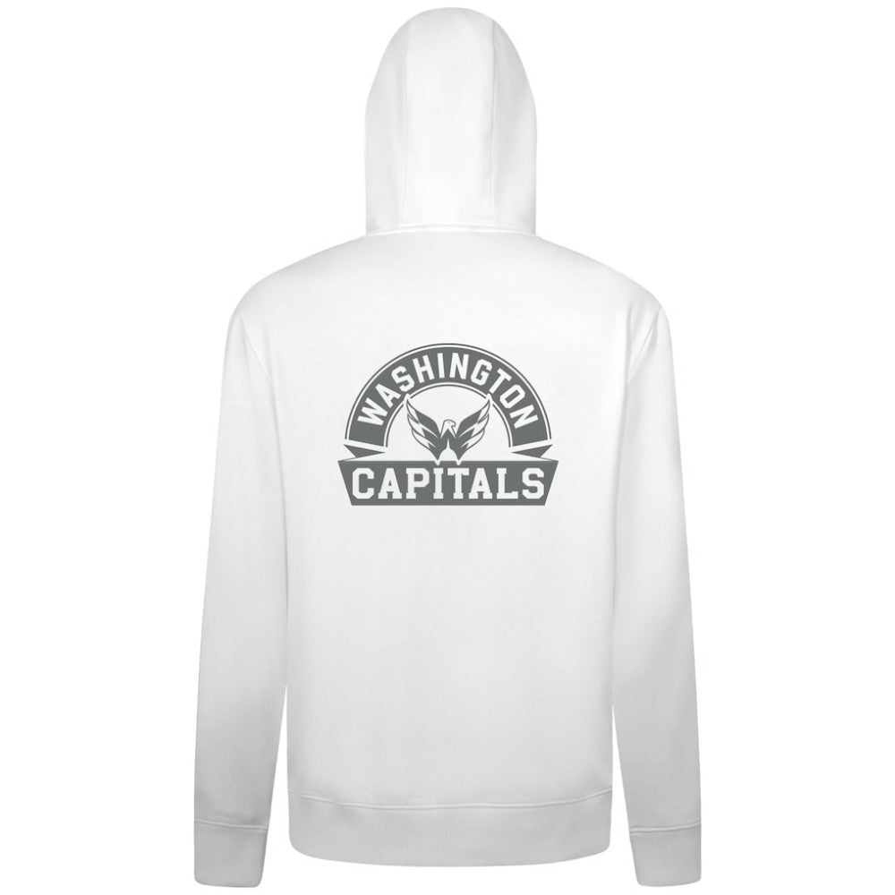 NHL Washington Capitals Levelwear Podium Chenille Logo Full-Zip Hoodie - White