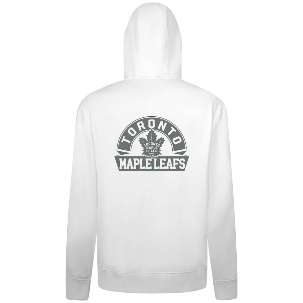 NHL Toronto Maple Leafs Levelwear Podium Chenille Logo Full-Zip Hoodie - White
