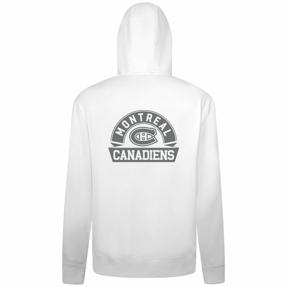 NHL Montreal Canadiens Levelwear Podium Chenille Logo Full-Zip Hoodie - White