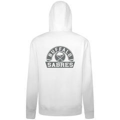 NHL Buffalo Sabres Levelwear Podium Chenille Logo Full-Zip Hoodie - White