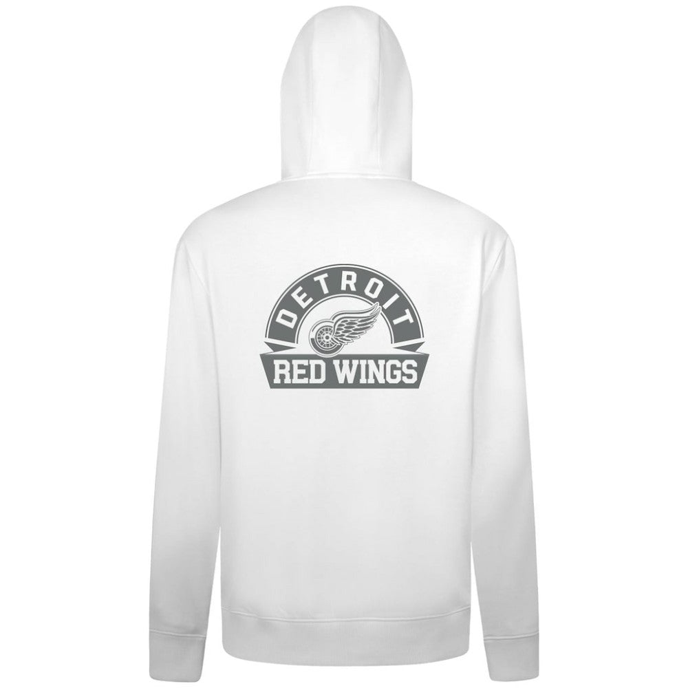 NHL Detroit Red Wings Levelwear Podium Chenille Logo Full-Zip Hoodie - White