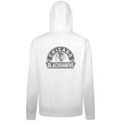 NHL Chicago Blackhawks Levelwear Podium Banner Arch Full-Zip Hoodie - White