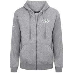 NHL Nashville Predators Levelwear Podium Banner Arch Full-Zip Hoodie - Gray