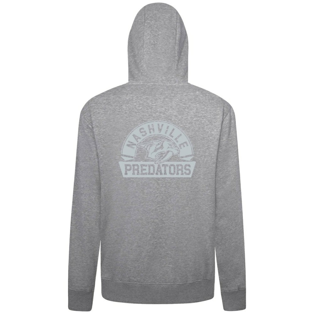 NHL Nashville Predators Levelwear Podium Banner Arch Full-Zip Hoodie - Gray