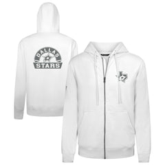 NHL Dallas Stars Levelwear Podium Banner Arch Full-Zip Hoodie - White