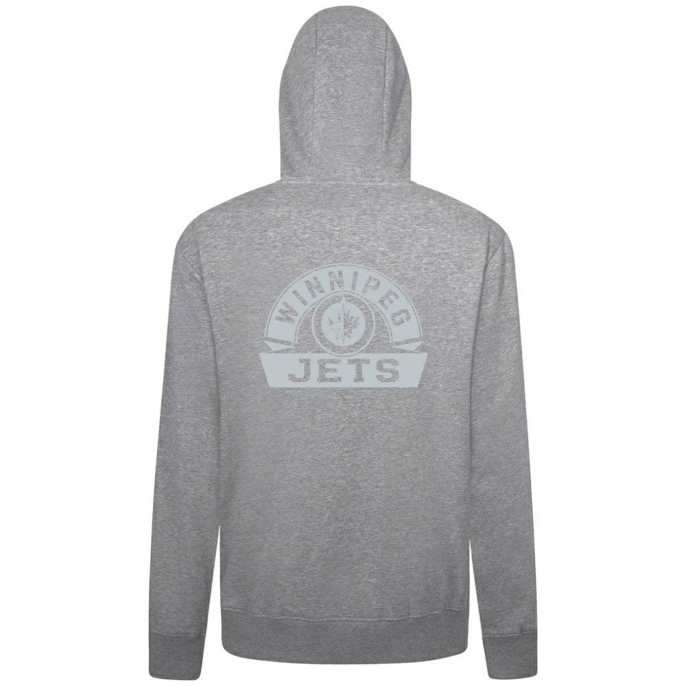NHL Winnipeg Jets Levelwear Podium Banner Arch Full-Zip Hoodie - Gray