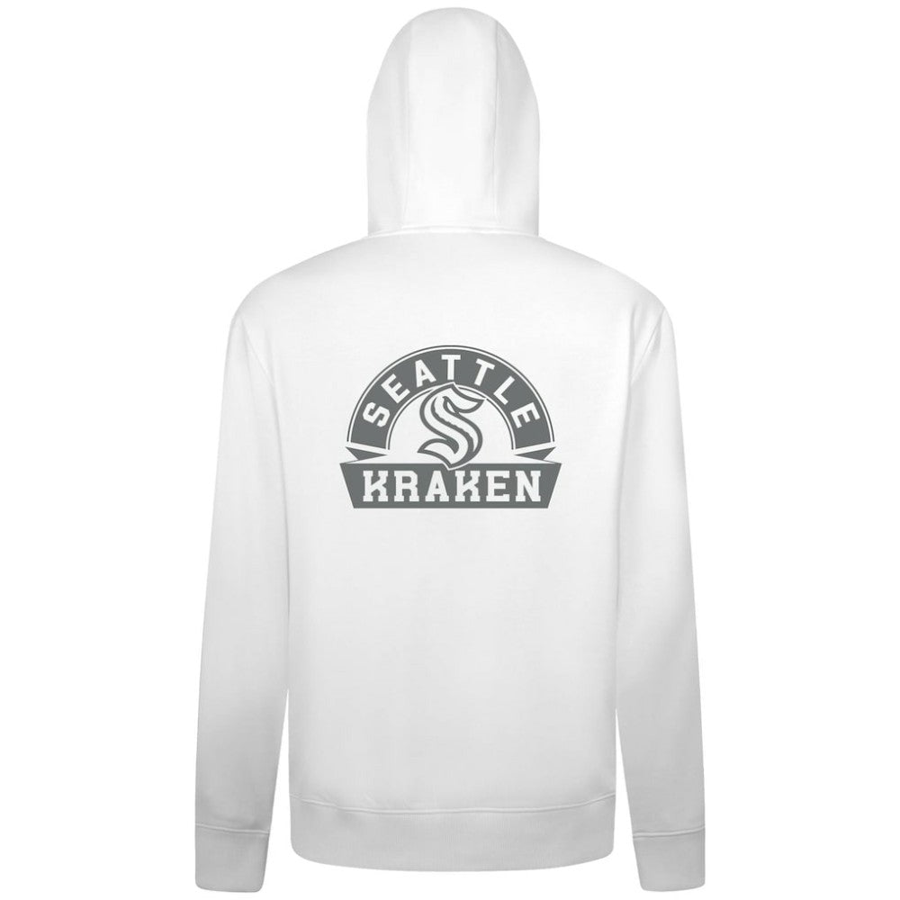 NHL Seattle Kraken Levelwear Podium Banner Arch Full-Zip Hoodie - White