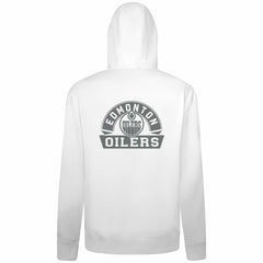 NHL Edmonton Oilers Levelwear Podium Banner Arch Full-Zip Hoodie - White