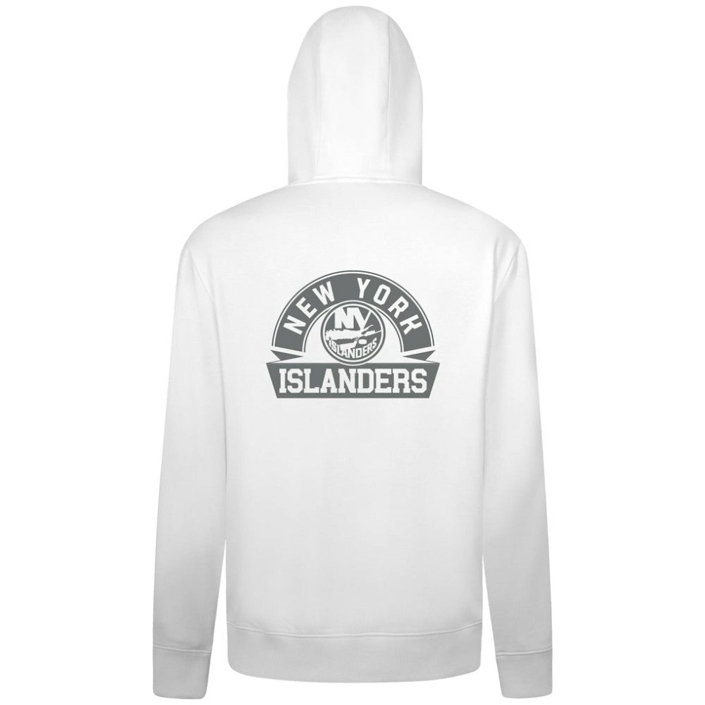 NHL New York Islanders Levelwear Podium Banner Arch Full-Zip Hoodie - White