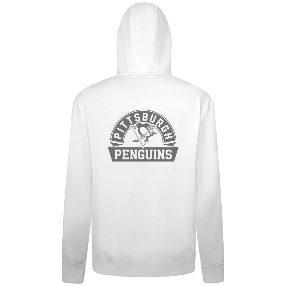 NHL Pittsburgh Penguins Levelwear Podium Banner Arch Full-Zip Hoodie - White