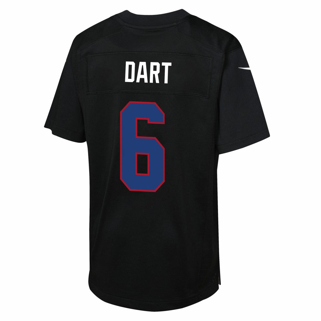 Jaxson Dart New York Giants Youth Fashion Game Jersey Carbon Black