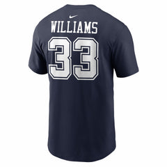 Javonte Williams Dallas Cowboys Name & Number T-Shirt Navy