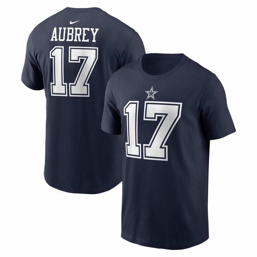 Brandon Aubrey Dallas Cowboys Name & Number T-Shirt Navy