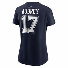 Brandon Aubrey Dallas Cowboys Women's Player Name & Number T-Shirt Navy