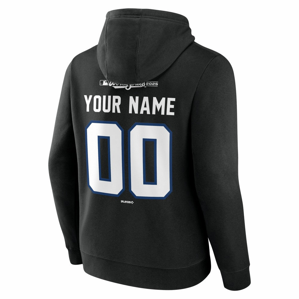 Los Angeles Dodgers 2025 World Series Champions Custom Name & Number Hoodie - Black Hoodies