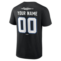 Los Angeles Dodgers 2025 World Series Champions Custom Name & Number T-Shirt - Black T-shirts