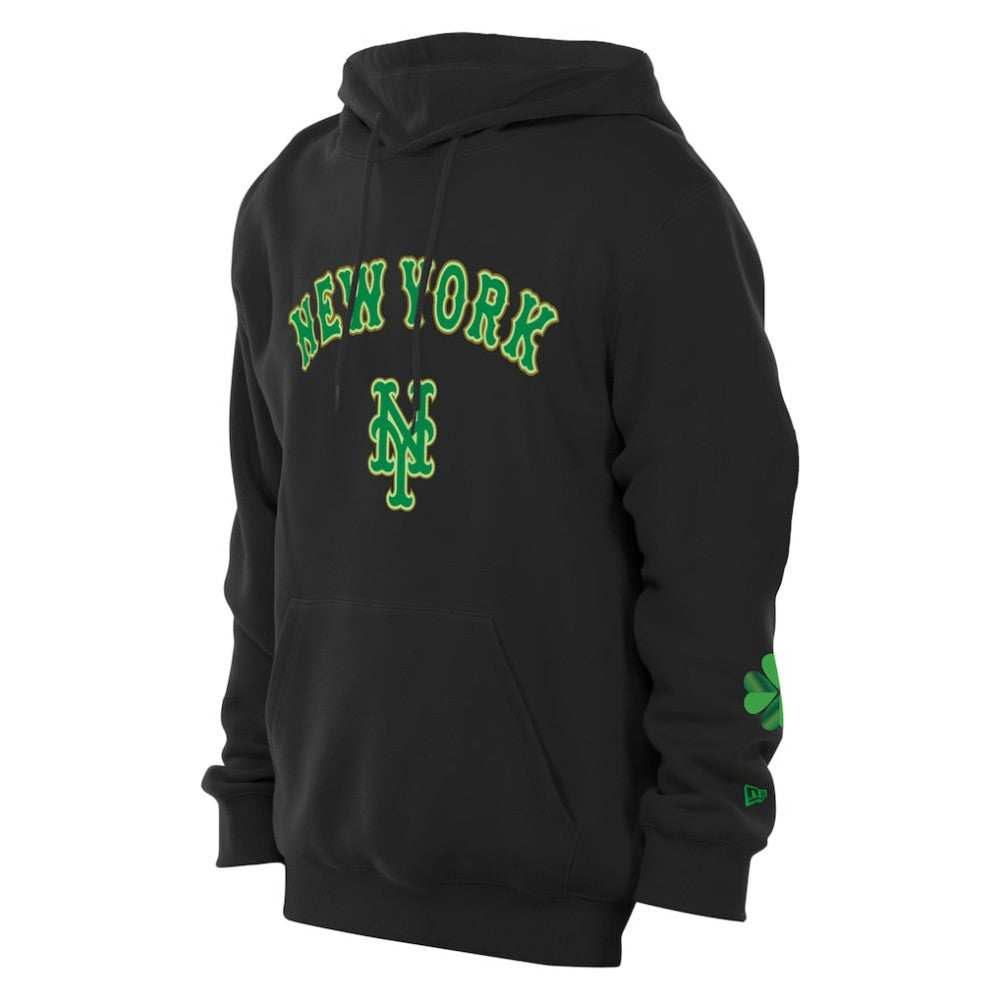 New York Mets New Era 2026 St. Patrick's Day Fleece Hoodie - Black Hoodies