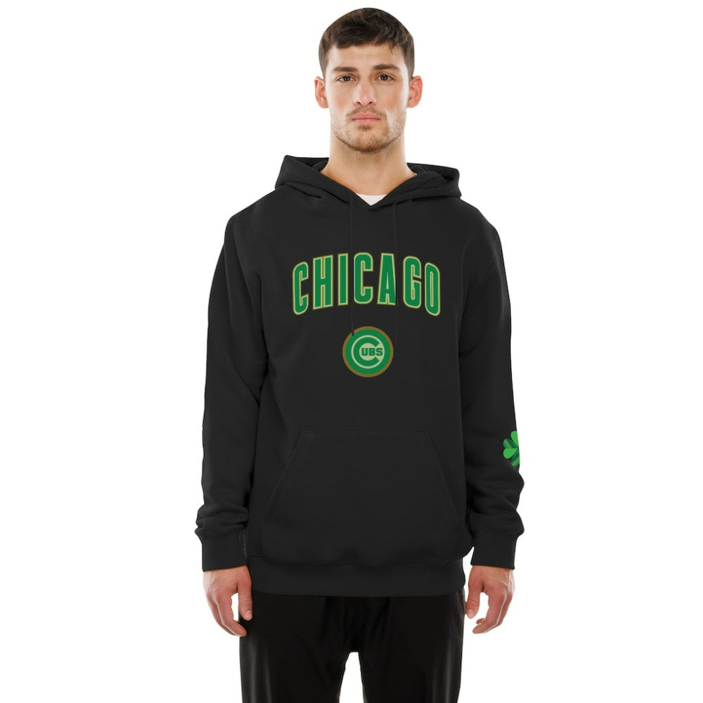 Chicago Cubs New Era 2026 St. Patrick's Day Fleece Hoodie - Black Hoodies