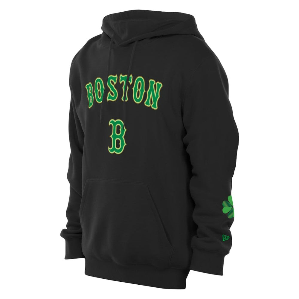 Boston Red Sox New Era 2026 St. Patrick's Day Fleece Hoodie - Black Hoodies