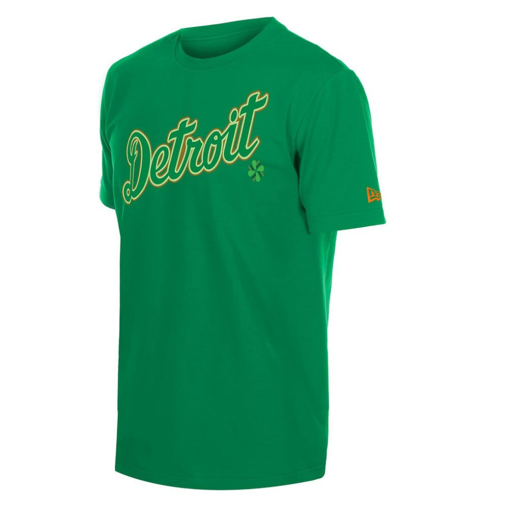 Detroit Tigers New Era 2026 St. Patrick's Day T-Shirt - Green T-shirts