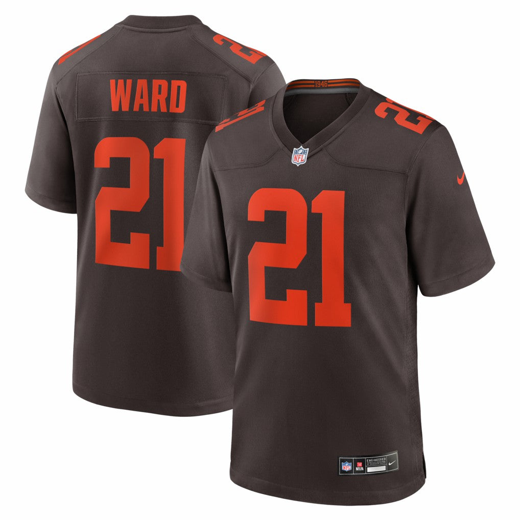 Denzel Ward Cleveland Browns Alpha Dawg Game Jersey Brown