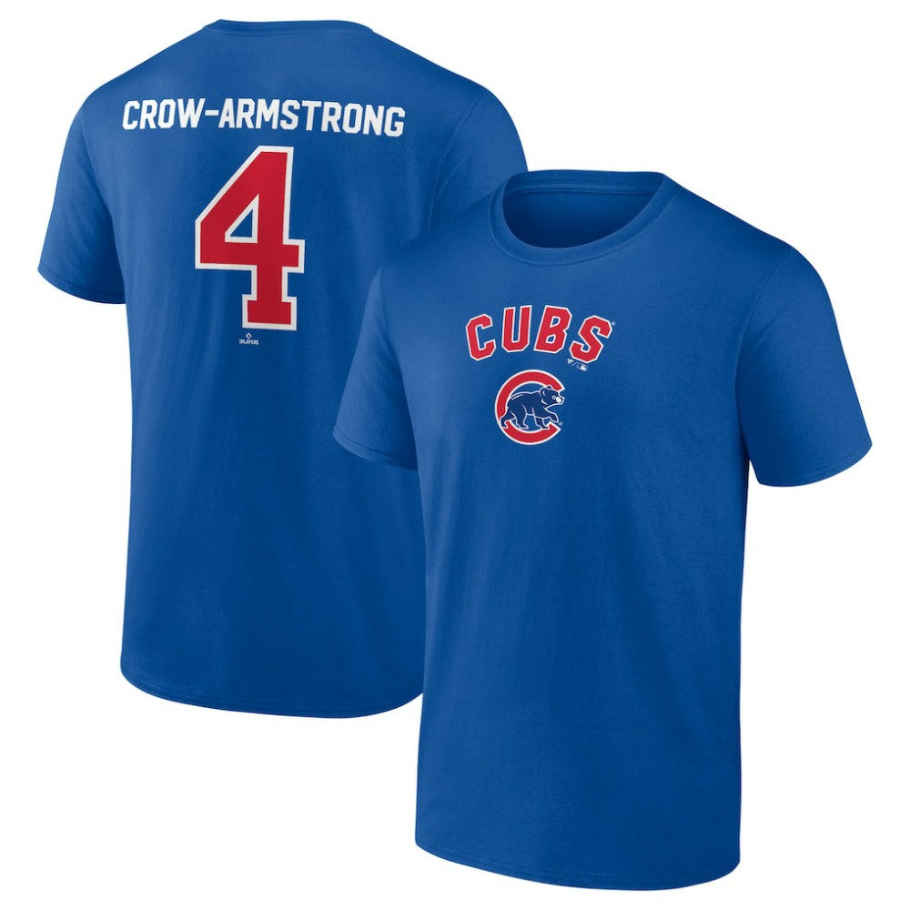 Pete Crow-Armstrong Chicago Cubs Winning Streak Name & Number T-Shirt - Royal T-shirts