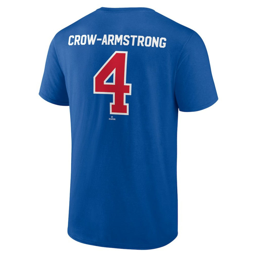 Pete Crow-Armstrong Chicago Cubs Winning Streak Name & Number T-Shirt - Royal T-shirts