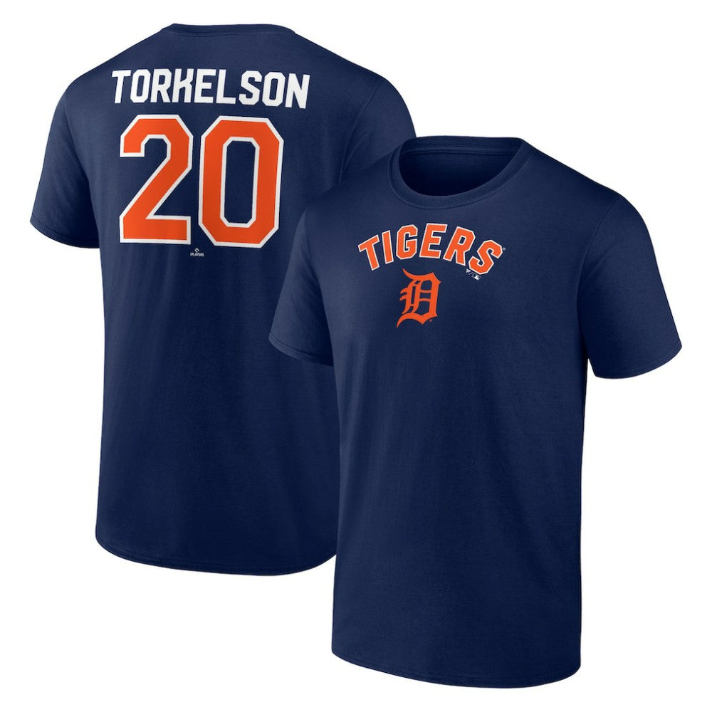 Spencer Torkelson Detroit Tigers Winning Streak Name & Number T-Shirt - Navy T-shirts
