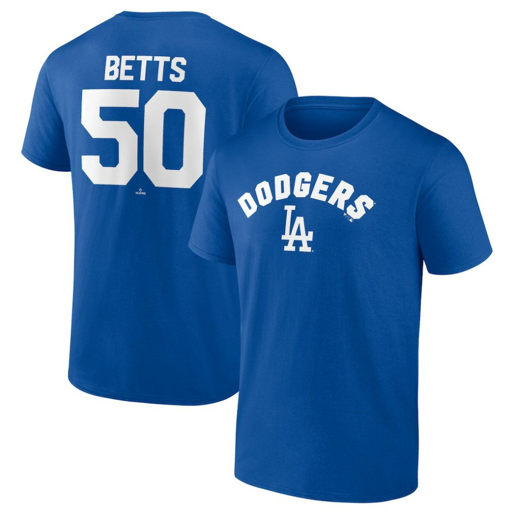 Mookie Betts Los Angeles Dodgers Winning Streak Name & Number T-Shirt - Royal T-shirts