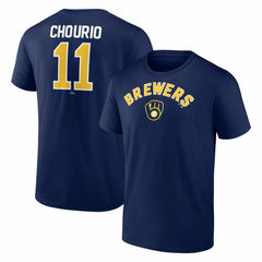 Jackson Chourio Milwaukee Brewers Winning Streak Name & Number T-Shirt - Navy T-shirts