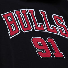 Dennis Rodman Chicago Bulls Name & Number Hoodie Black