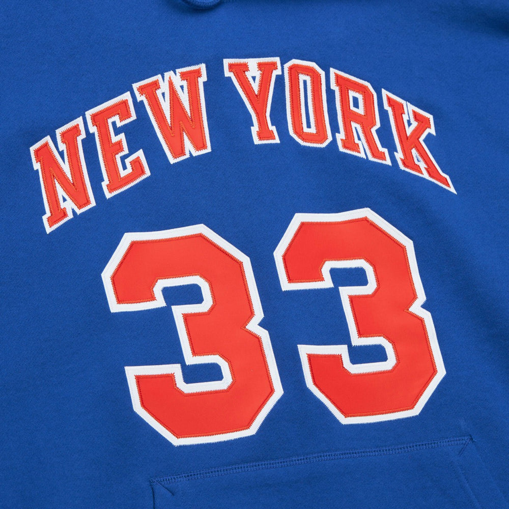 Patrick Ewing New York Knicks Name & Number Hoodie Blue