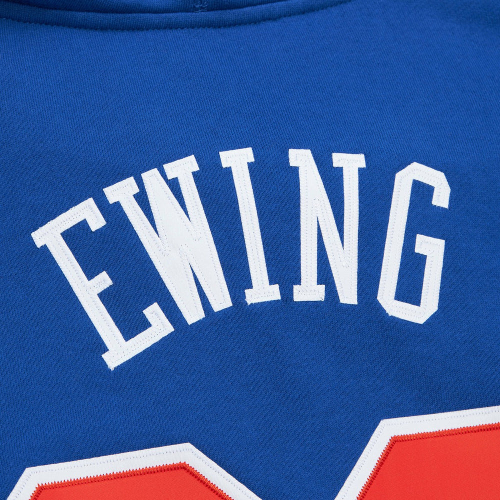 Patrick Ewing New York Knicks Name & Number Hoodie Blue
