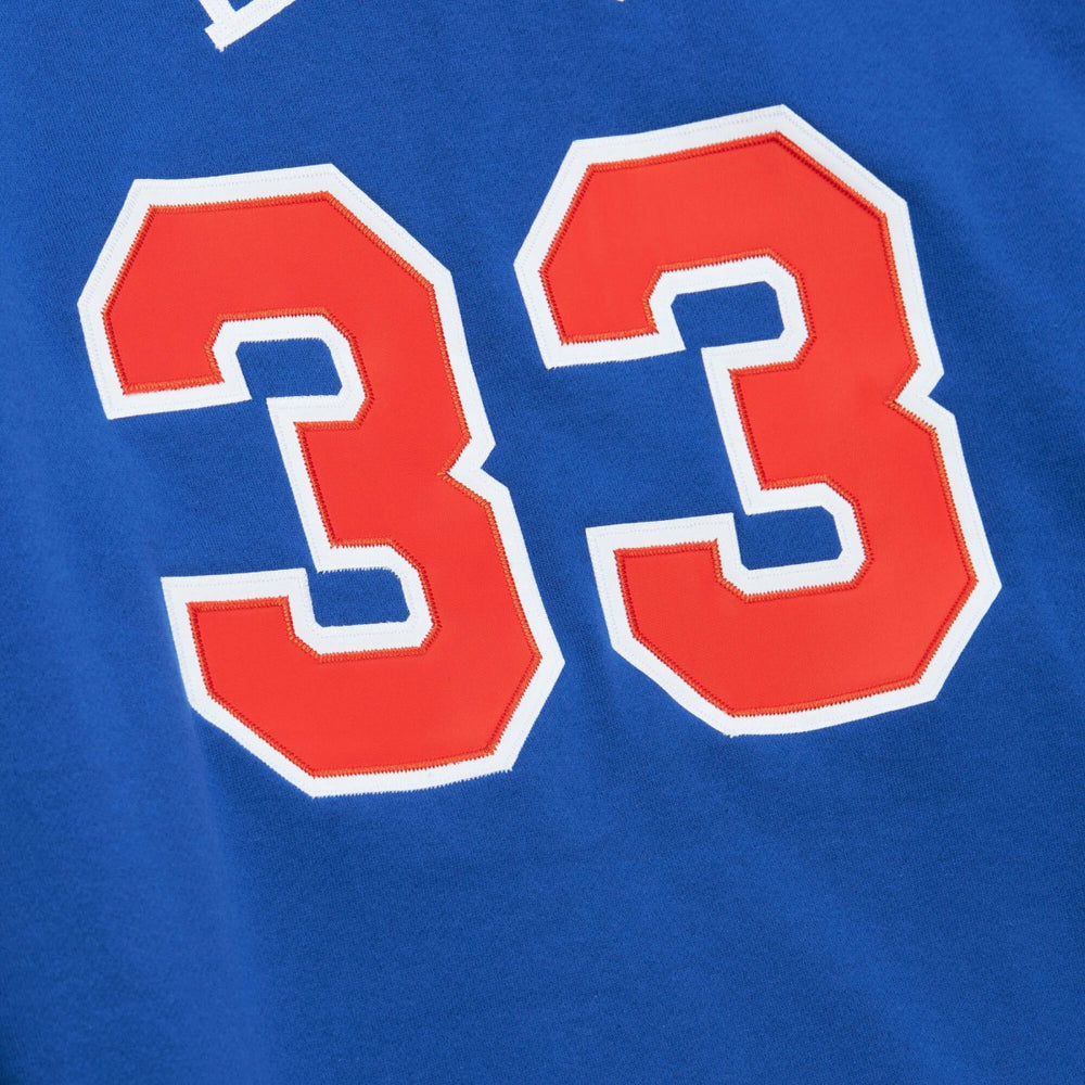 Patrick Ewing New York Knicks Name & Number Hoodie Blue