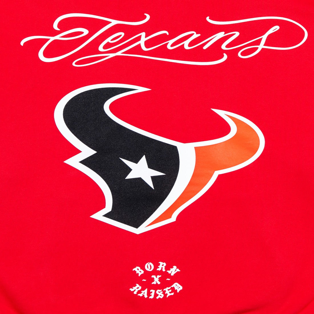 Houston Texans Born x Raised Unisex Fine Line Hoodie Red