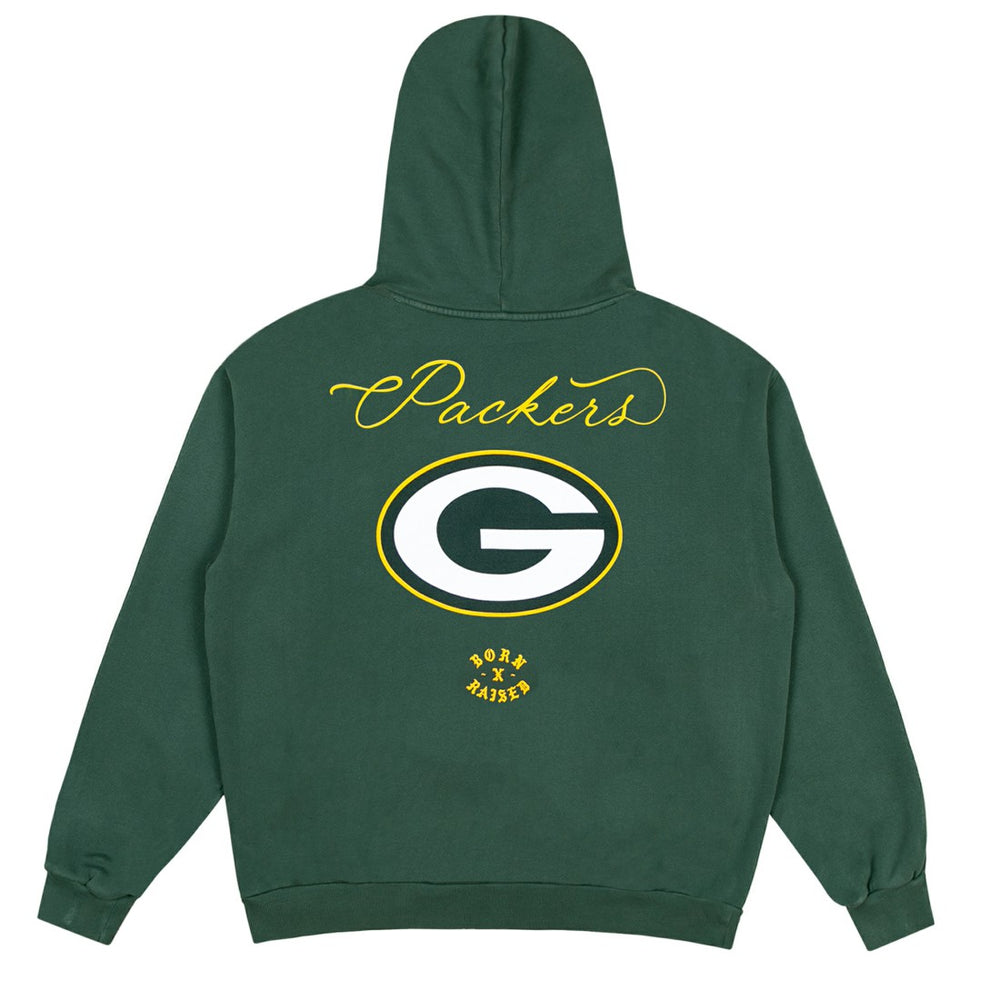 Green Bay Packers Born x Raised Unisex Fine Line Hoodie Green