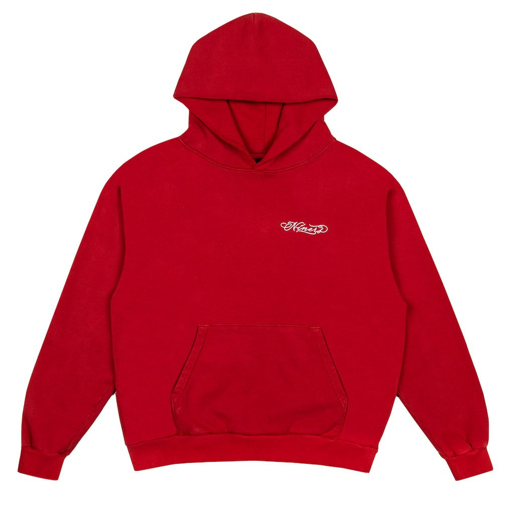 San Francisco 49ers Born x Raised Unisex Fine Line Hoodie Scarlet